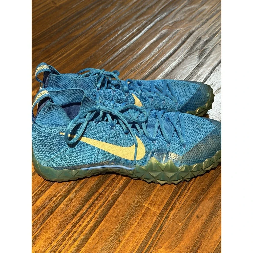 Nike 851312-404 Mens Size 12 Blue Gold Athletic Training Shoes Rare 2016